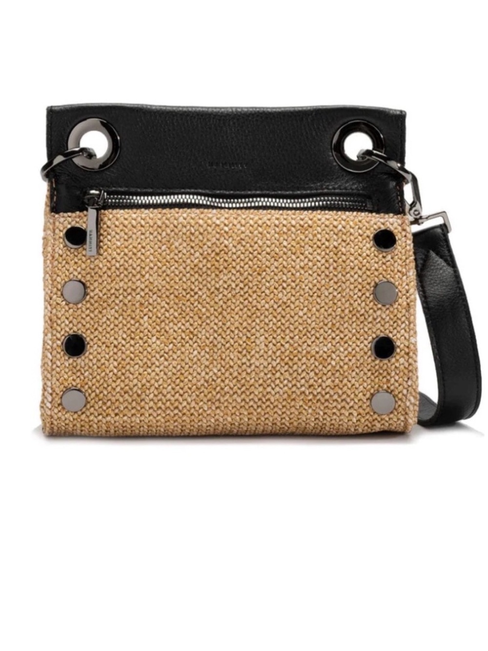 NWT Hammitt Women's Tony Small
Studded Raffia Crossbody
Bag